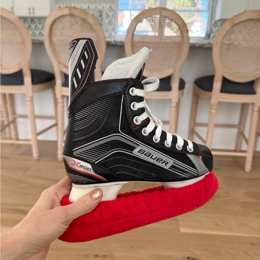 Bauer Kids Hockey Skates - Black, White, and Red - Picture 5 of 8
